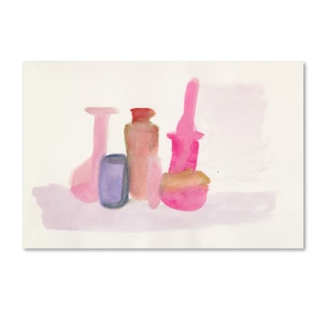 Fernanda Franco 'Pink Bottles' Canvas Art,16x24